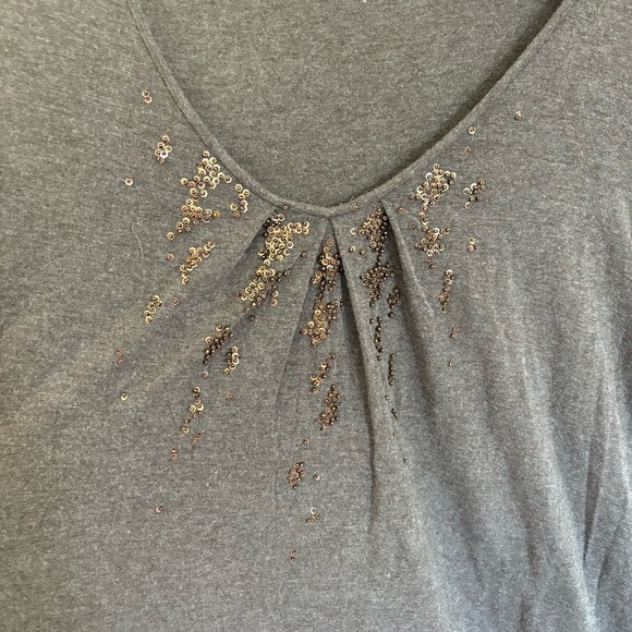 Eileen Fisher Brown Top. Italian Yarn. Large. - Picture 7 of 8